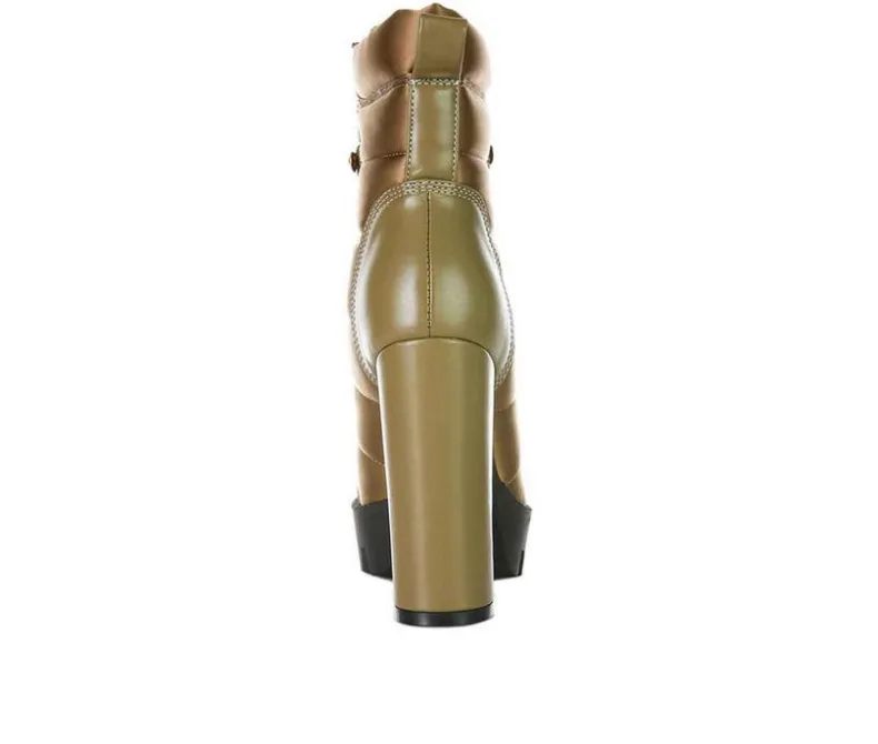 Lace Up|Dress>London Rag Women's Scotch Lace Up Heeled Booties