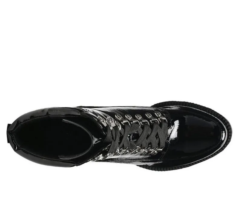 Lace Up|Dress>London Rag Women's Stopper Heeled Combat Booties