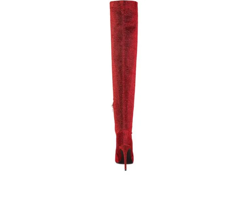 Dress>London Rag Women's Tigerlily Over The Knee Stiletto Boots