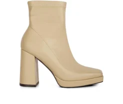 Dress>London Rag Women's Tintin Block Heel Booties