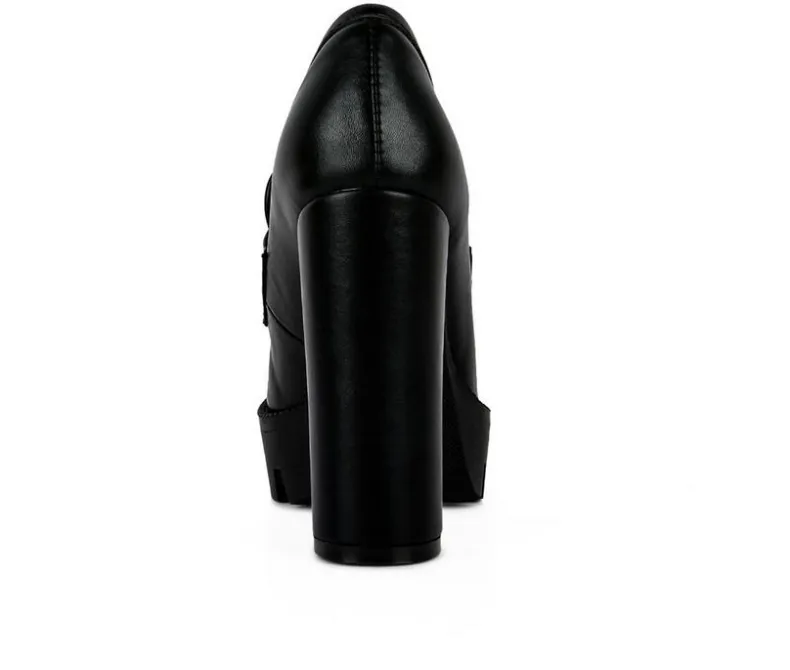 Pumps & Heels|Loafers & Oxfords>London Rag Women's Y2K High Platform Heeled Loafers