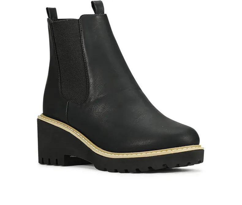 Dress|Chelsea>Los Cabos Women's Ari Wedge Chelsea Booties