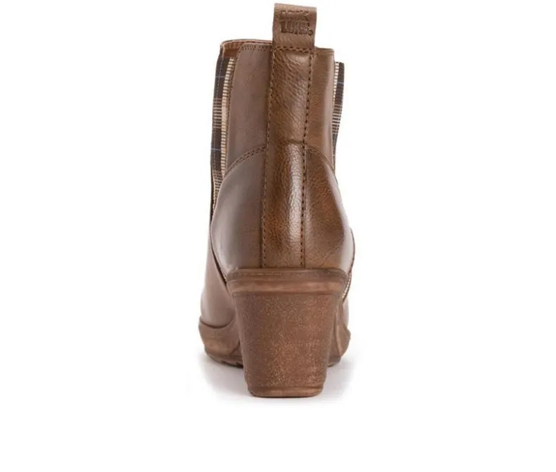 Dress|Chelsea>MUK LUKS Women's England Oxford Wedge Booties