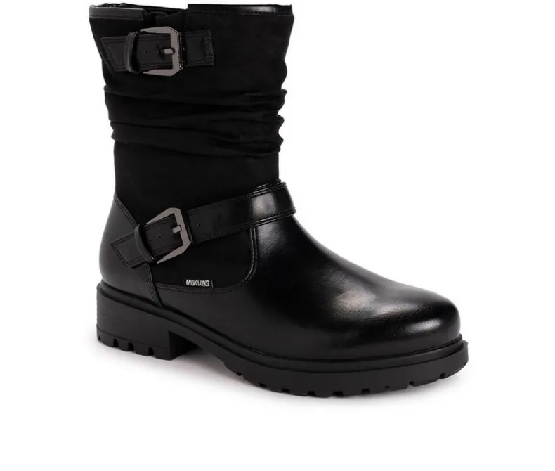 Moto>MUK LUKS Women's Scarlett Sabrina Mid Calf Boots