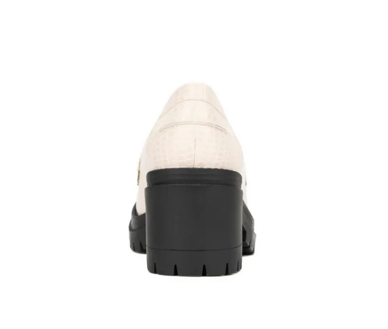 Loafers & Oxfords>New York and Company Women's Penni Heeled Loafers
