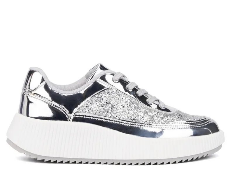 Platform|Fashion & Lifestyle>New York and Company Women's Tana Wedge Platform Sneakers