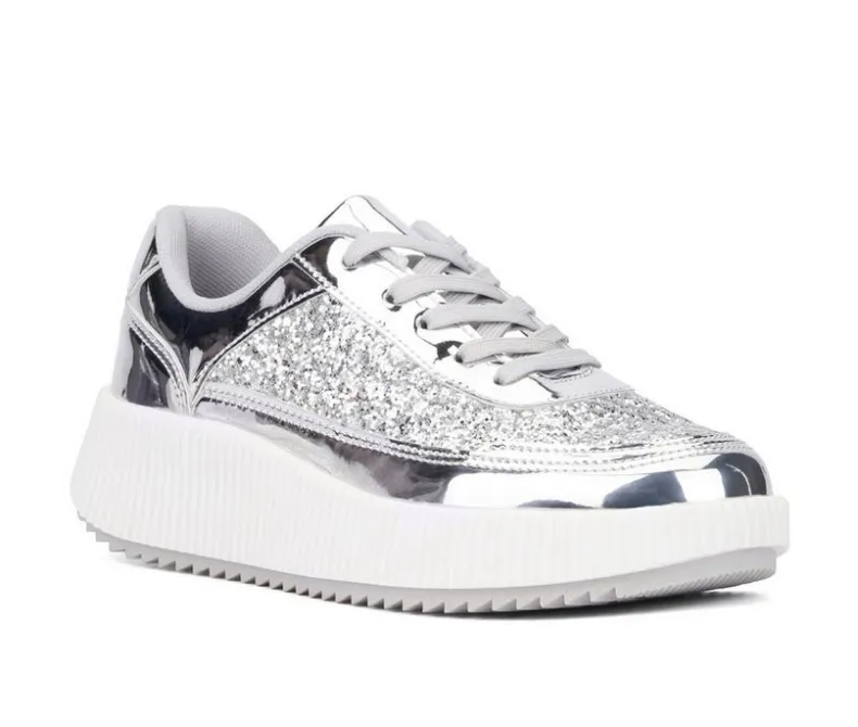 Platform|Fashion & Lifestyle>New York and Company Women's Tana Wedge Platform Sneakers