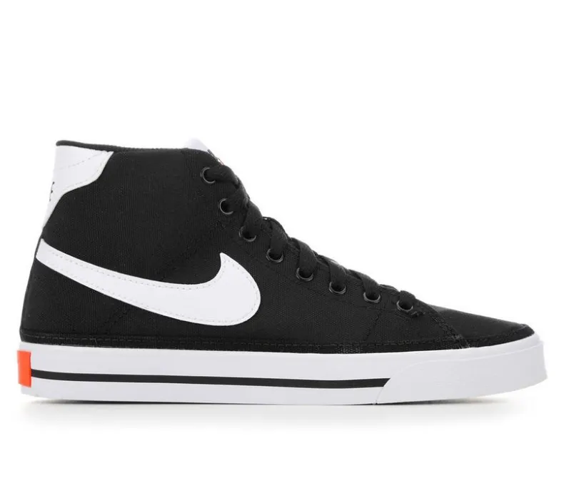 High Top|Fashion & Lifestyle>Nike Women's Court Legacy Mid Canvas Sneakers