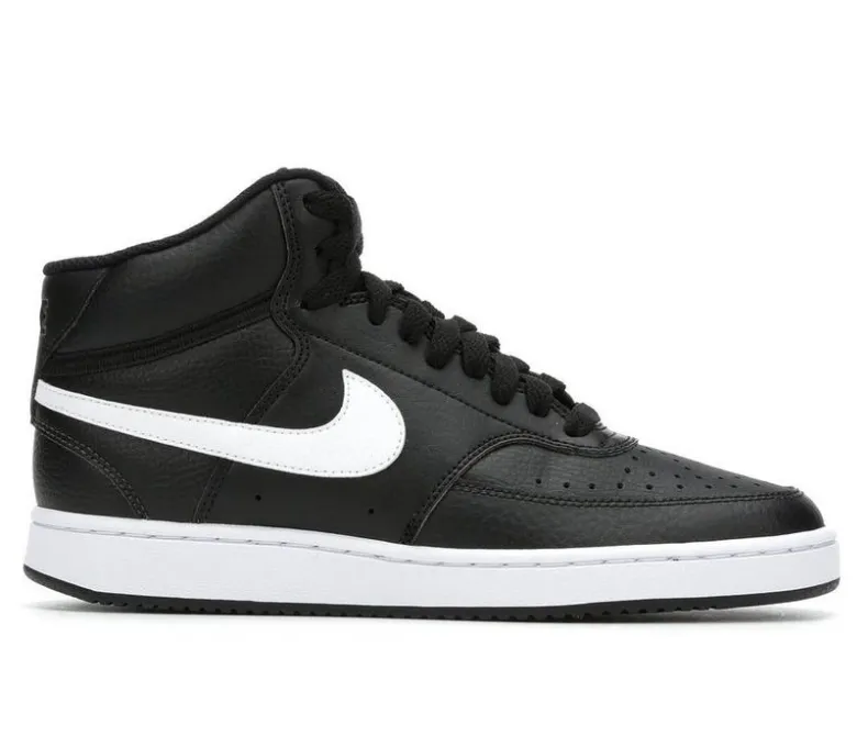 High Top|Fashion & Lifestyle>Nike Women's Court Vision Mid Sneakers