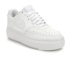 Platform|Fashion & Lifestyle>Nike Women's Court Vision Alta Leather Platform Sneakers