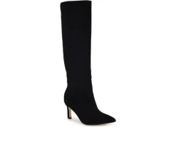 Tall>Nine West Women's Lorthey Wide Calf Boot Knee High Boots