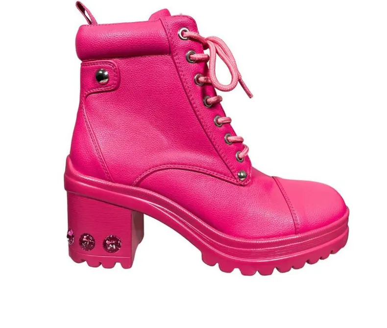 Lace Up|Dress>Ninety Union Women's Thunder Heeled Combat Boots