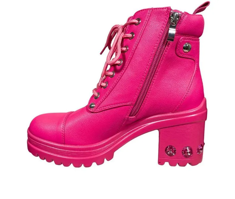 Lace Up|Dress>Ninety Union Women's Thunder Heeled Combat Boots