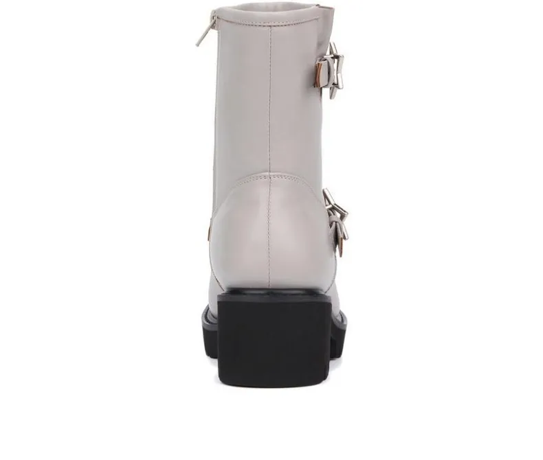 Moto>Olivia Miller Women's Neptune Mid Calf Boots
