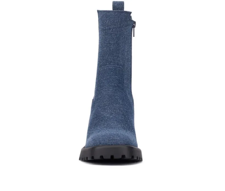 Dress|Chelsea>Olivia Miller Women's No Notes Mid Calf Chelsea Boots
