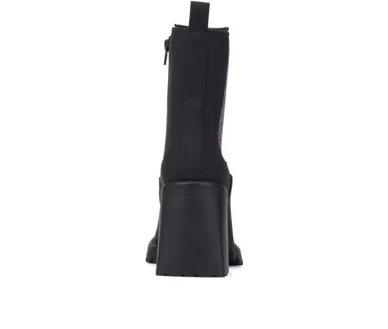 Dress|Chelsea>Olivia Miller Women's No Notes Mid Calf Chelsea Boots