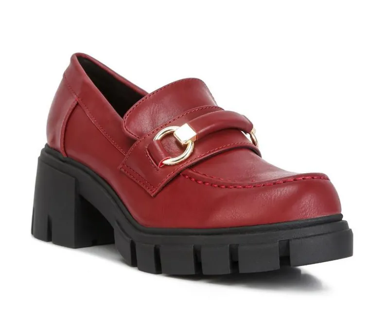 Loafers & Oxfords>Rag & Co Women's Evangeline Lugged Loafers