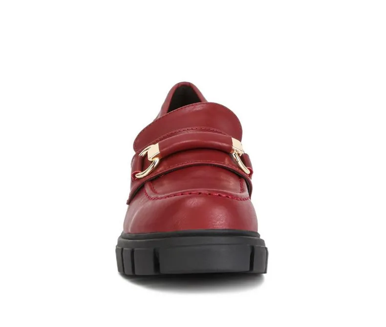 Loafers & Oxfords>Rag & Co Women's Evangeline Lugged Loafers