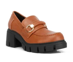 Loafers & Oxfords>Rag & Co Women's Evangeline Lugged Loafers