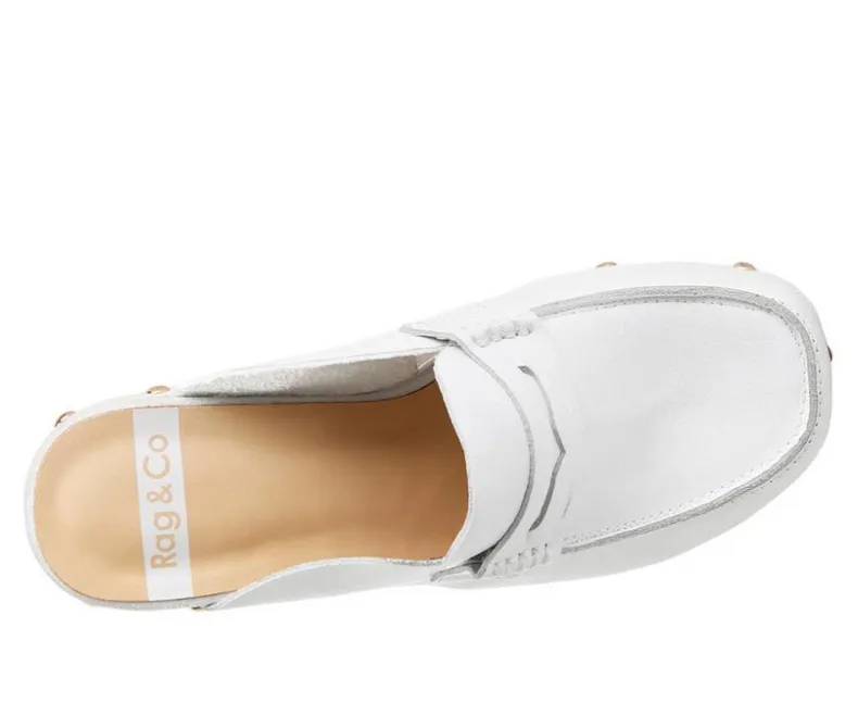 Pumps & Heels|Clogs & Mules>Rag & Co Women's Lyrac Recycled Leather Platform Clogs