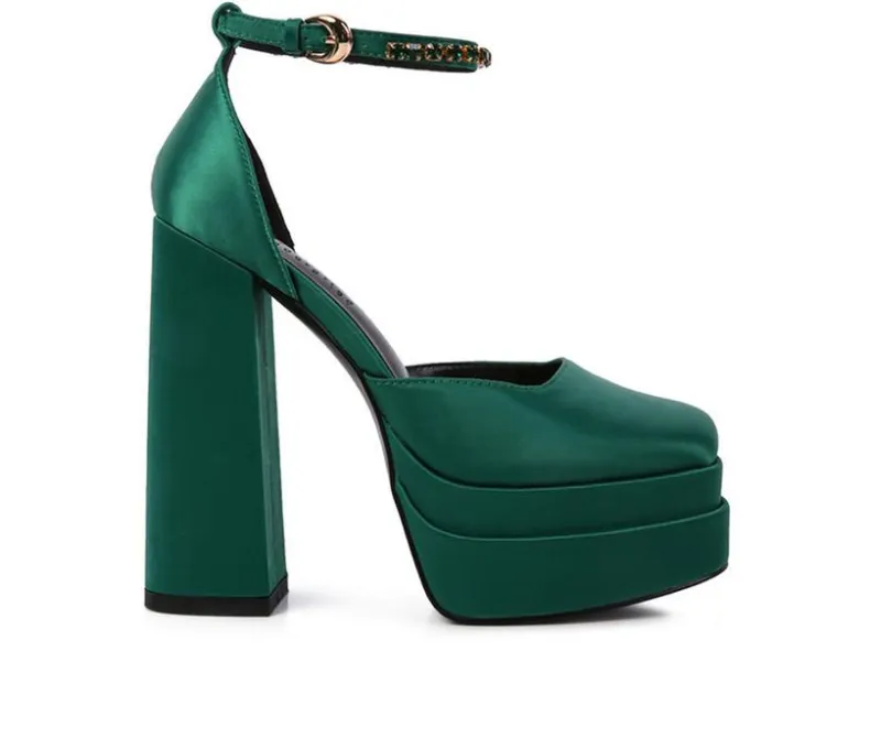 Pumps & Heels>Rag & Co Women's Martin Block Heel Platform Pumps