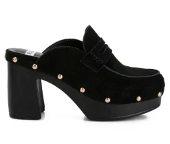 Clogs & Mules>Rag & Co Women's Riley Heeled Clogs