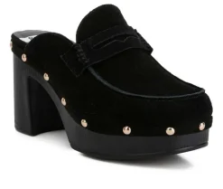 Clogs & Mules>Rag & Co Women's Riley Heeled Clogs