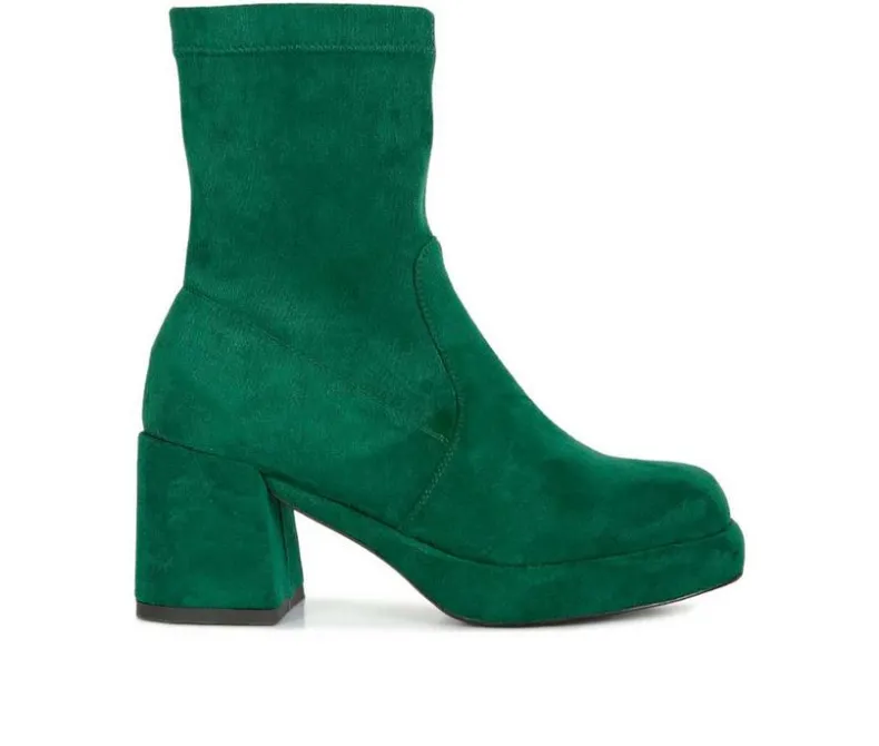 Dress>Rag & Co Women's Two Cubes Heeled Booties