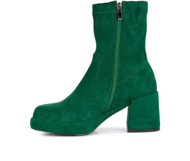 Dress>Rag & Co Women's Two Cubes Heeled Booties