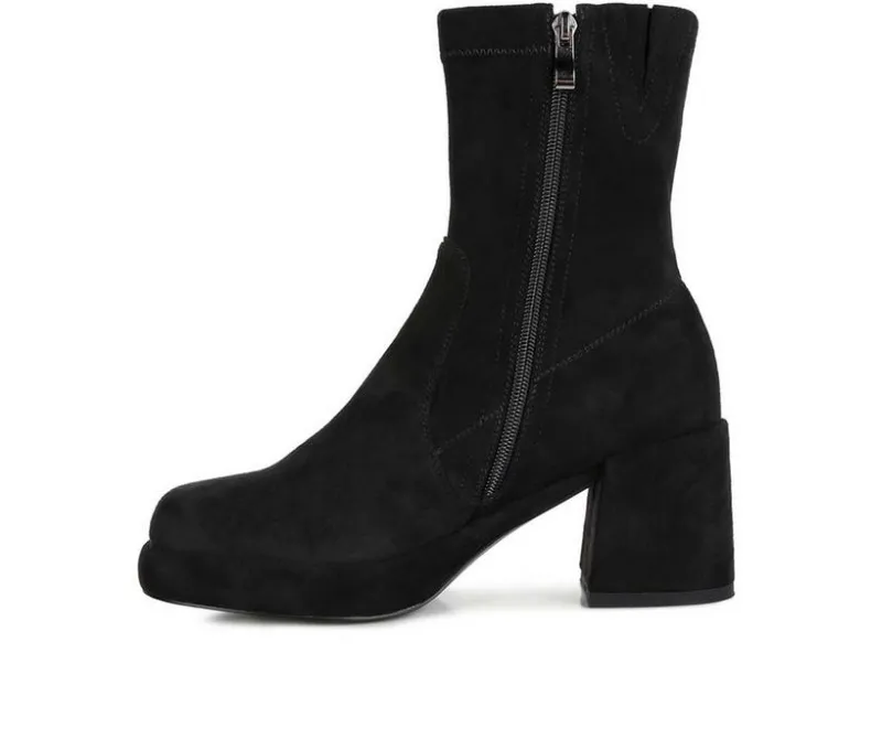 Dress>Rag & Co Women's Two Cubes Heeled Booties