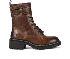 Moto|Lace Up>ROAN by BED STU Women's Noelia Mid-Calf Combat Boots