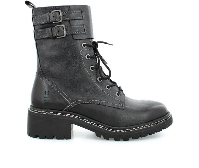 Moto|Lace Up>ROAN by BED STU Women's Noelia Mid-Calf Combat Boots