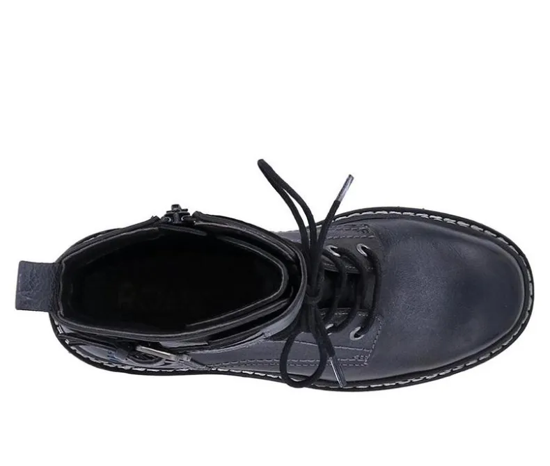 Moto|Lace Up>ROAN by BED STU Women's Noelia Mid-Calf Combat Boots