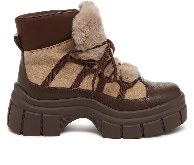 Lace Up|Cozy>Rocket Dog Women's Tiger Lace Up Booties