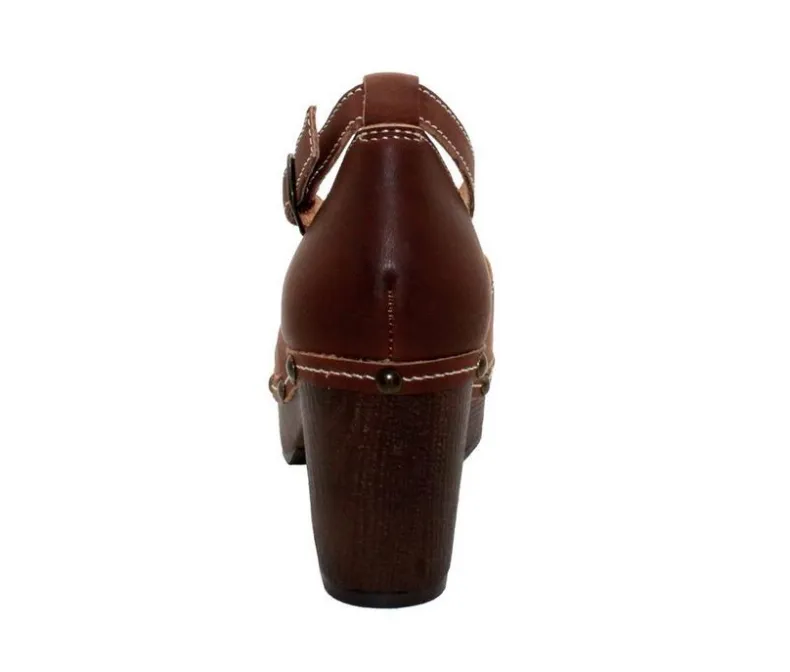 Pumps & Heels|Clogs & Mules>SBICCA Women's Donerail Block Heel Clogs
