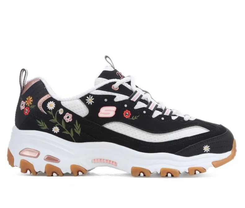 Running|Fashion & Lifestyle>Skechers Women's 150553 Dlites Floral Sneakers
