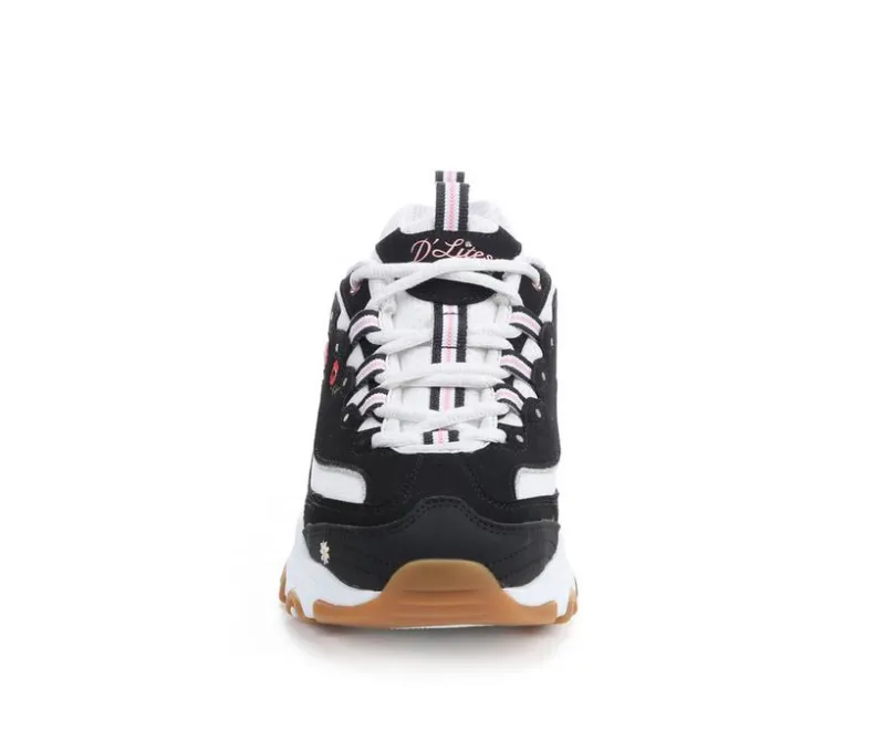 Running|Fashion & Lifestyle>Skechers Women's 150553 Dlites Floral Sneakers