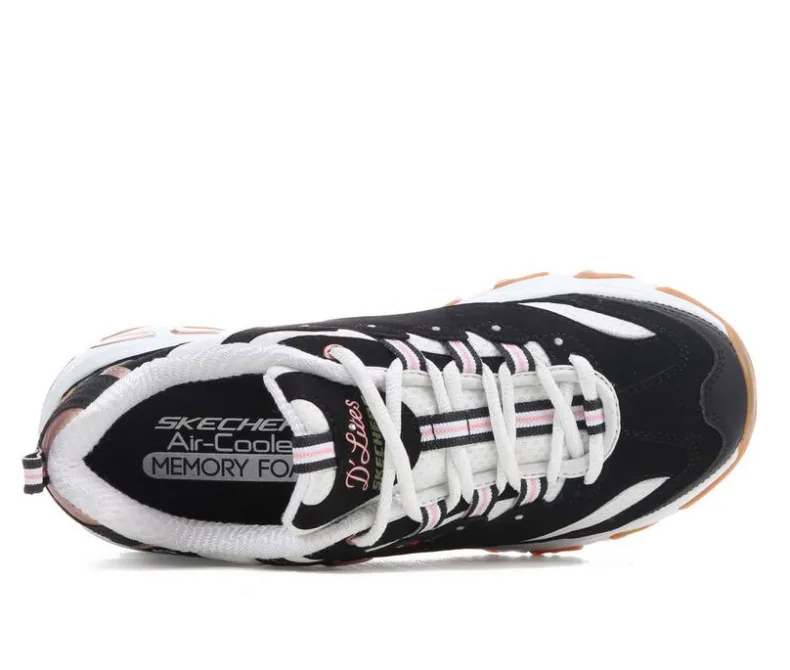 Running|Fashion & Lifestyle>Skechers Women's 150553 Dlites Floral Sneakers