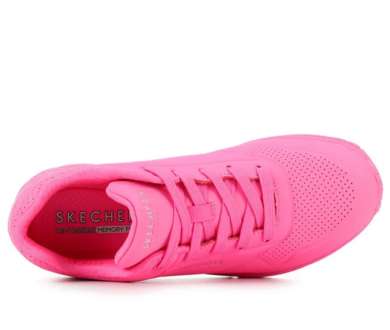 Platform>Skechers Street Women's Uno Stand On Air 73690 Wedge Sneakers