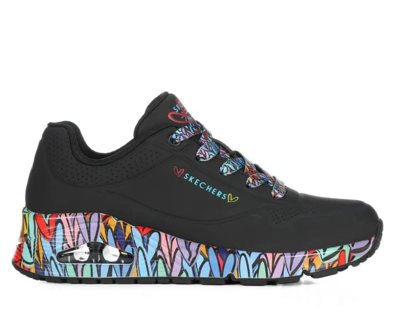 Fashion & Lifestyle>Skechers Street Women's Uno Rvgd Love 177918