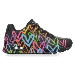 Platform>Skechers Street Women's Uno Highlight Love 177981 Wedge Sneakers