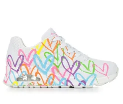 Platform>Skechers Street Women's Uno Highlight Love 177981 Wedge Sneakers