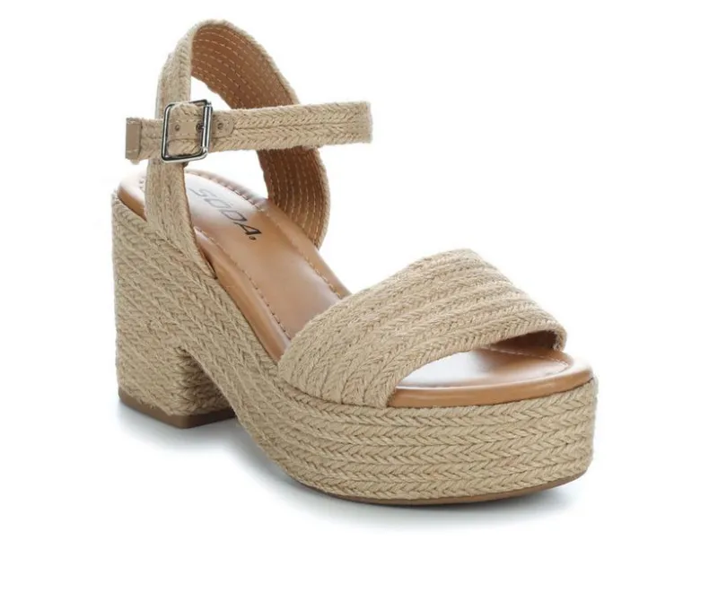 Sandals|Pumps & Heels>Soda Women's Castle-S Heeled Sandals