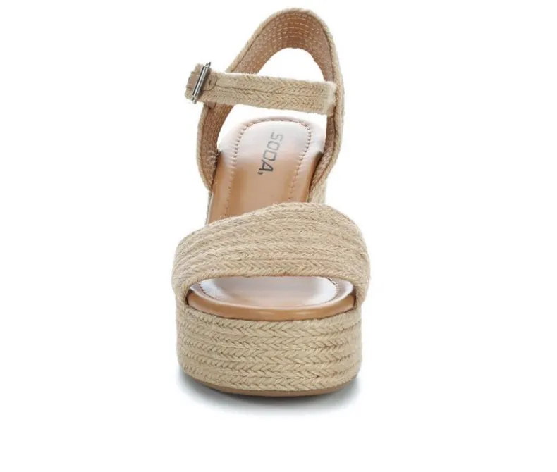 Sandals|Pumps & Heels>Soda Women's Castle-S Heeled Sandals