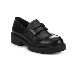 Pumps & Heels|Loafers & Oxfords>Soda Women's Hender-S Block-Heeled Loafers