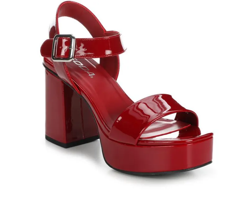 Sandals|Pumps & Heels>Soda Women's Macey-S Heeled Sandals