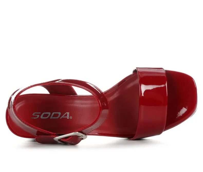Sandals|Pumps & Heels>Soda Women's Macey-S Heeled Sandals