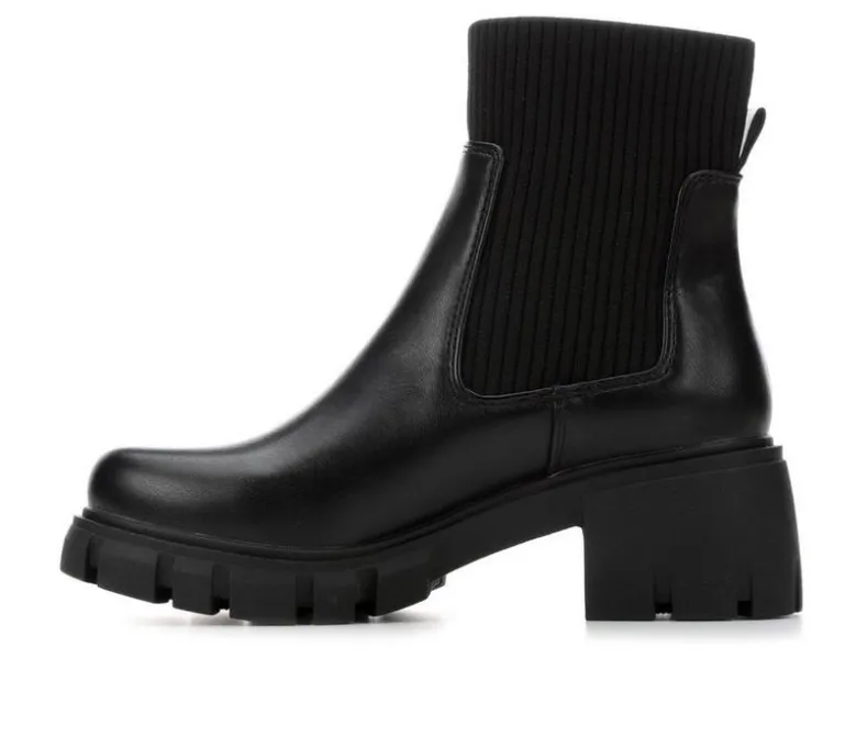 Dress|Chelsea>Soda Women's Zordy Heeled Chelsea Boots