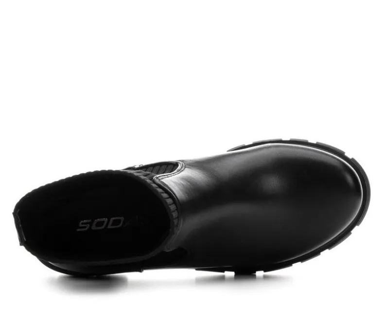 Dress|Chelsea>Soda Women's Zordy Heeled Chelsea Boots