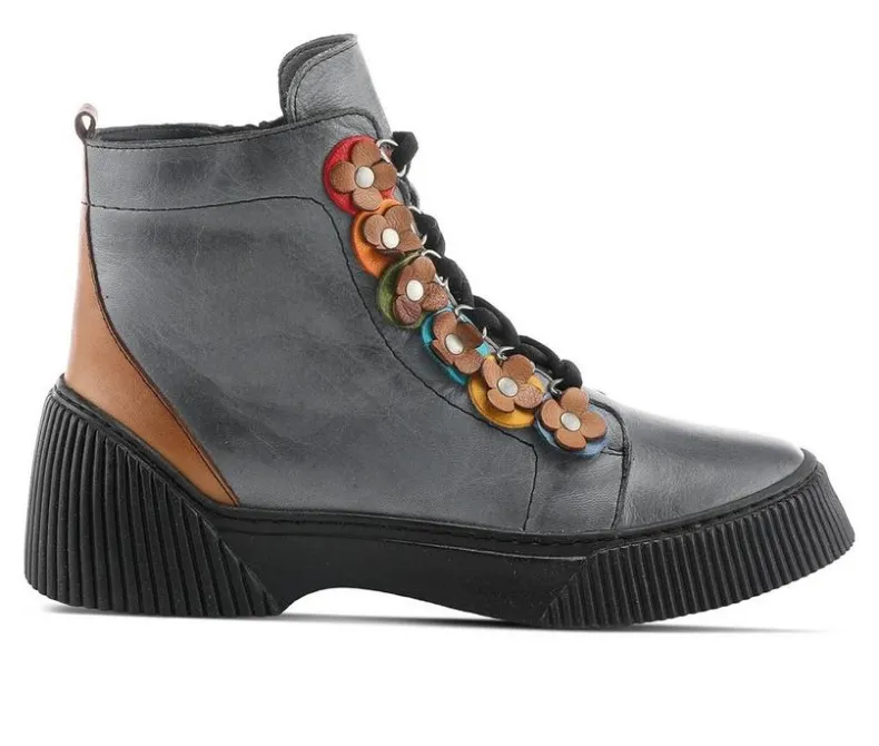 Lace Up>SPRING STEP Women's Yeba Lace Up Booties